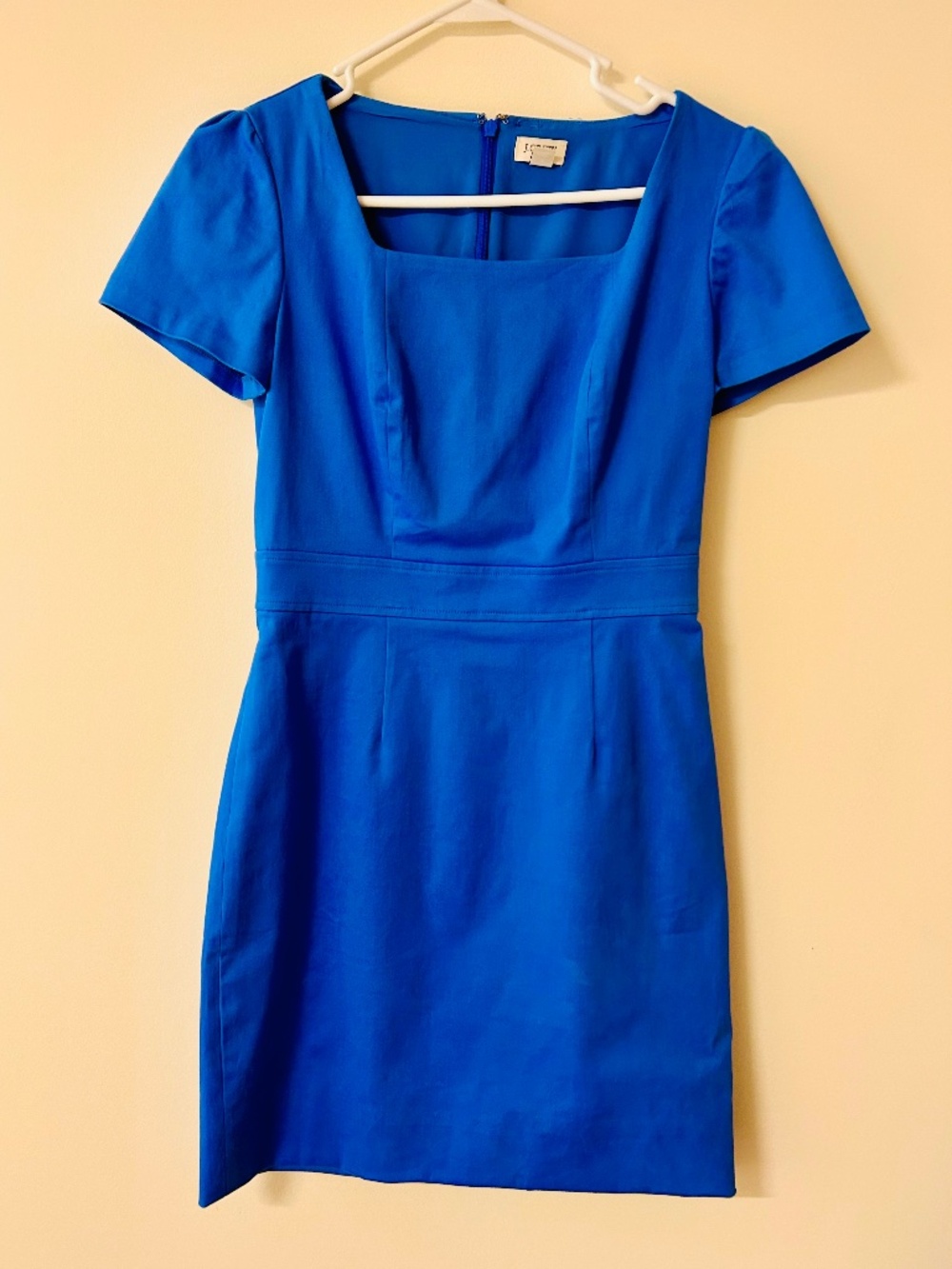 J. Crew Cobalt Blue Short Sleeve Sheath Dress Size 2